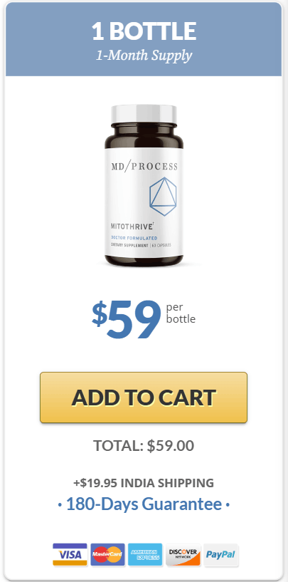 MitoThrive 1 $59/bottle